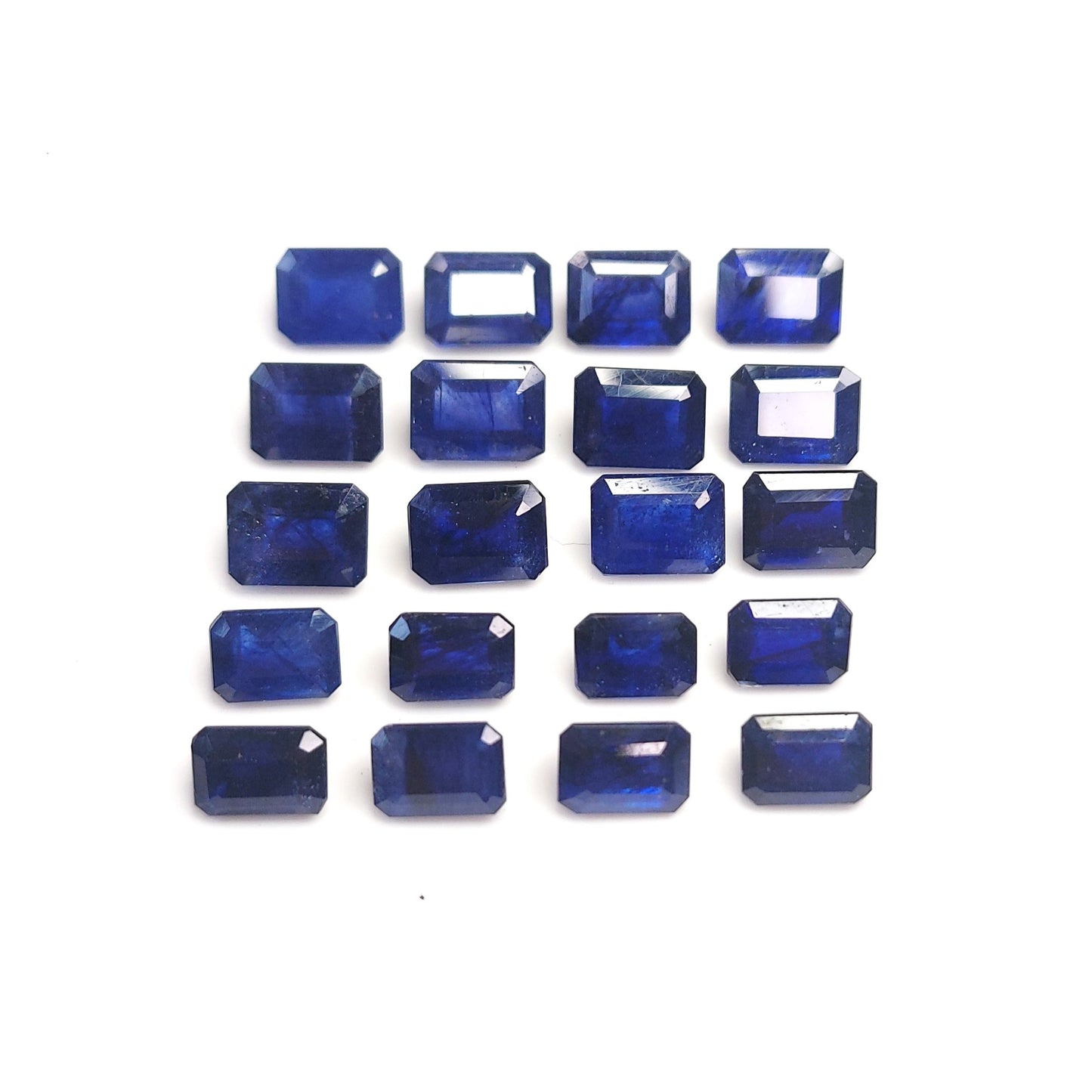 Natural Blue Sapphire 5x7mm Octagon Shape Loose Gemstones For Jewelry Making | 5cts