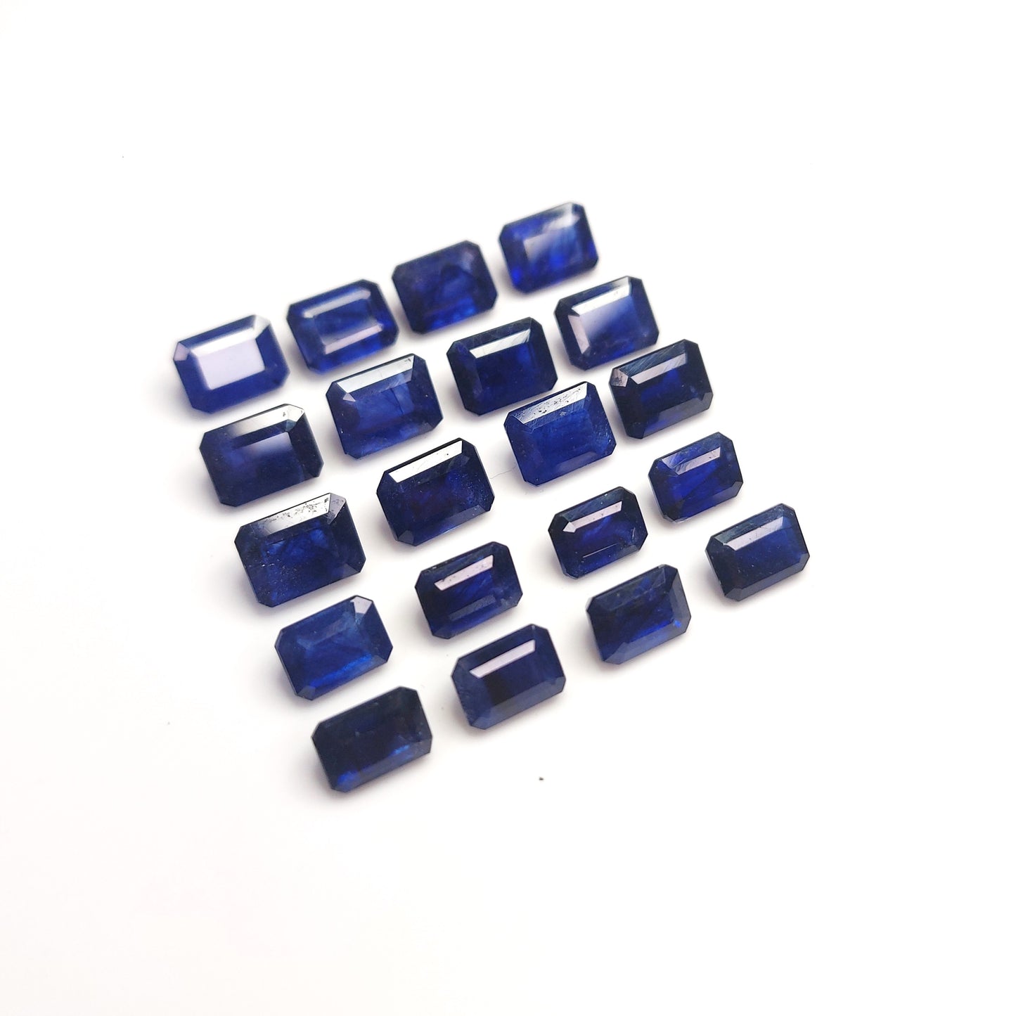 Natural Blue Sapphire 5x7mm Octagon Shape Loose Gemstones For Jewelry Making | 5cts