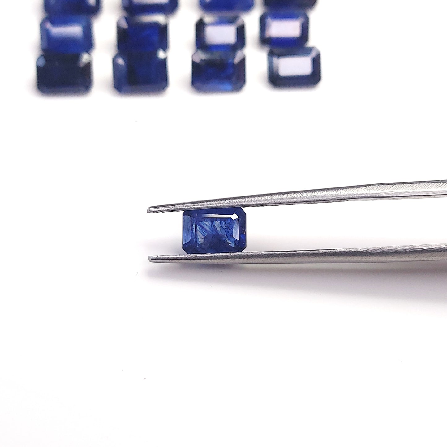 Natural Blue Sapphire 5x7mm Octagon Shape Loose Gemstones For Jewelry Making | 5cts