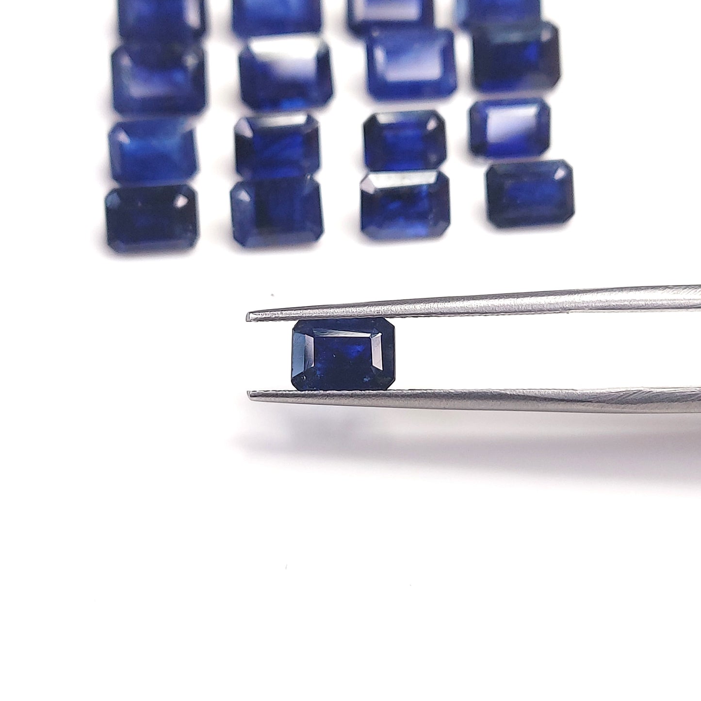 Natural Blue Sapphire 5x7mm Octagon Shape Loose Gemstones For Jewelry Making | 5cts