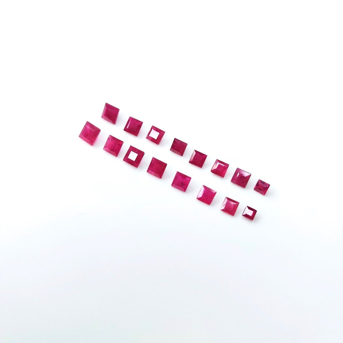 6mm Natural Ruby Square Shape Precious Loose Gemstone | Certified Loose Gemstone