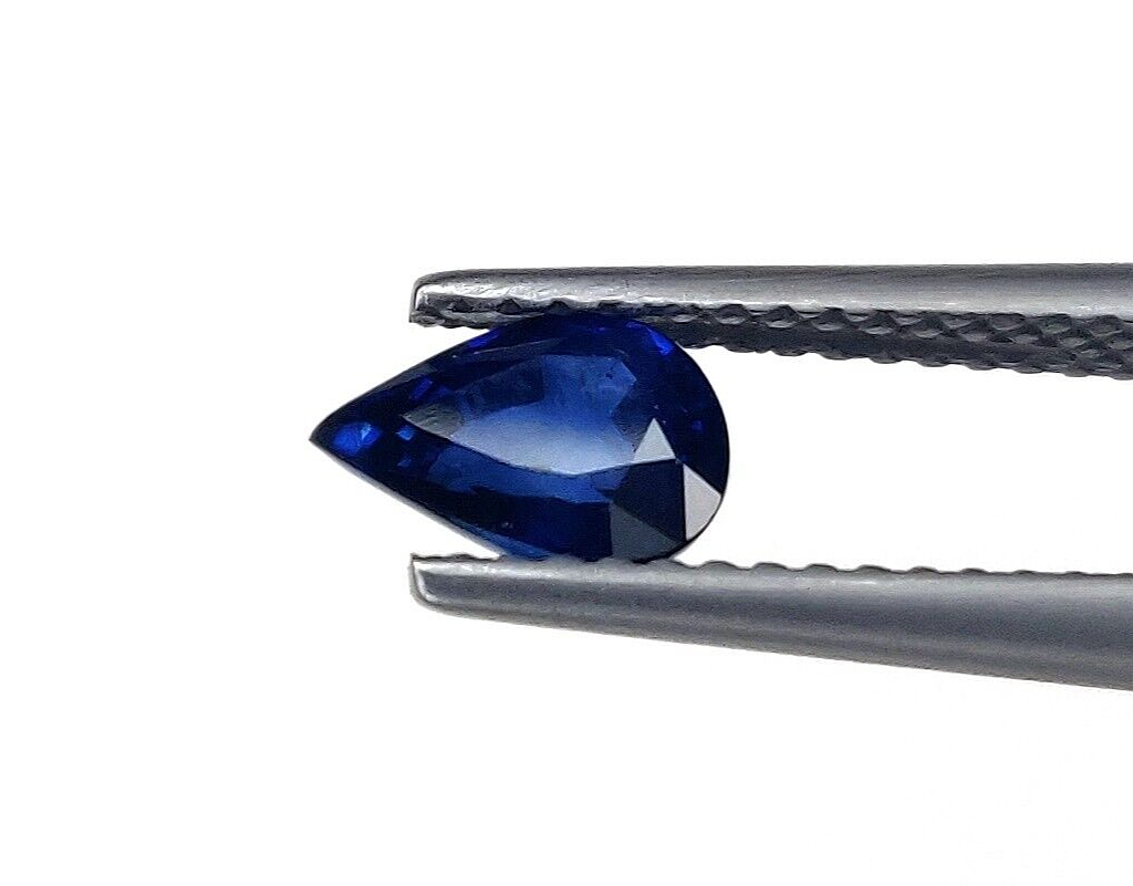 4 Pcs Natural Blue Sapphire 7x5mm Pear Shape Precious Loose Gemstone For Jewelry