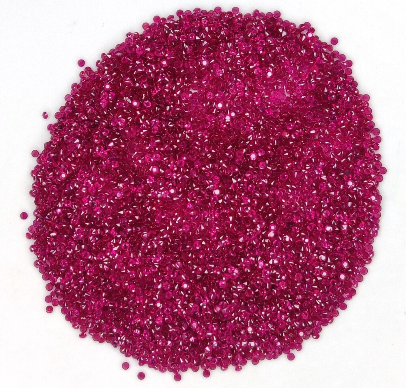 100 Pcs Natural Ruby Round Cut 1.1mm Lot Calibrated Precious Loose Gemstones