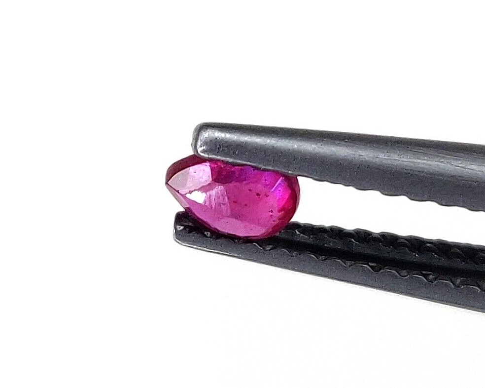 20 Pcs Natural Ruby 4x3mm Pear Shape Precious Loose Gemstones For Jewelry Making