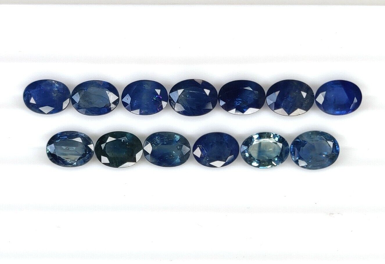 10 Pcs Natural Blue Sapphire 8x6mm Oval Shape Precious Loose Gemstone Jewelry
