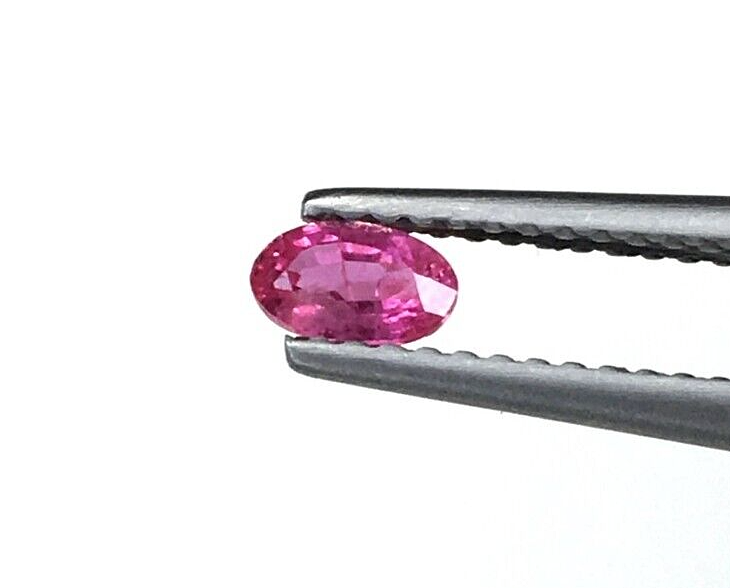 4Pcs Natural Mozambique Ruby 5x3mm Oval Precious Loose Gemstone For Jewelry Gift