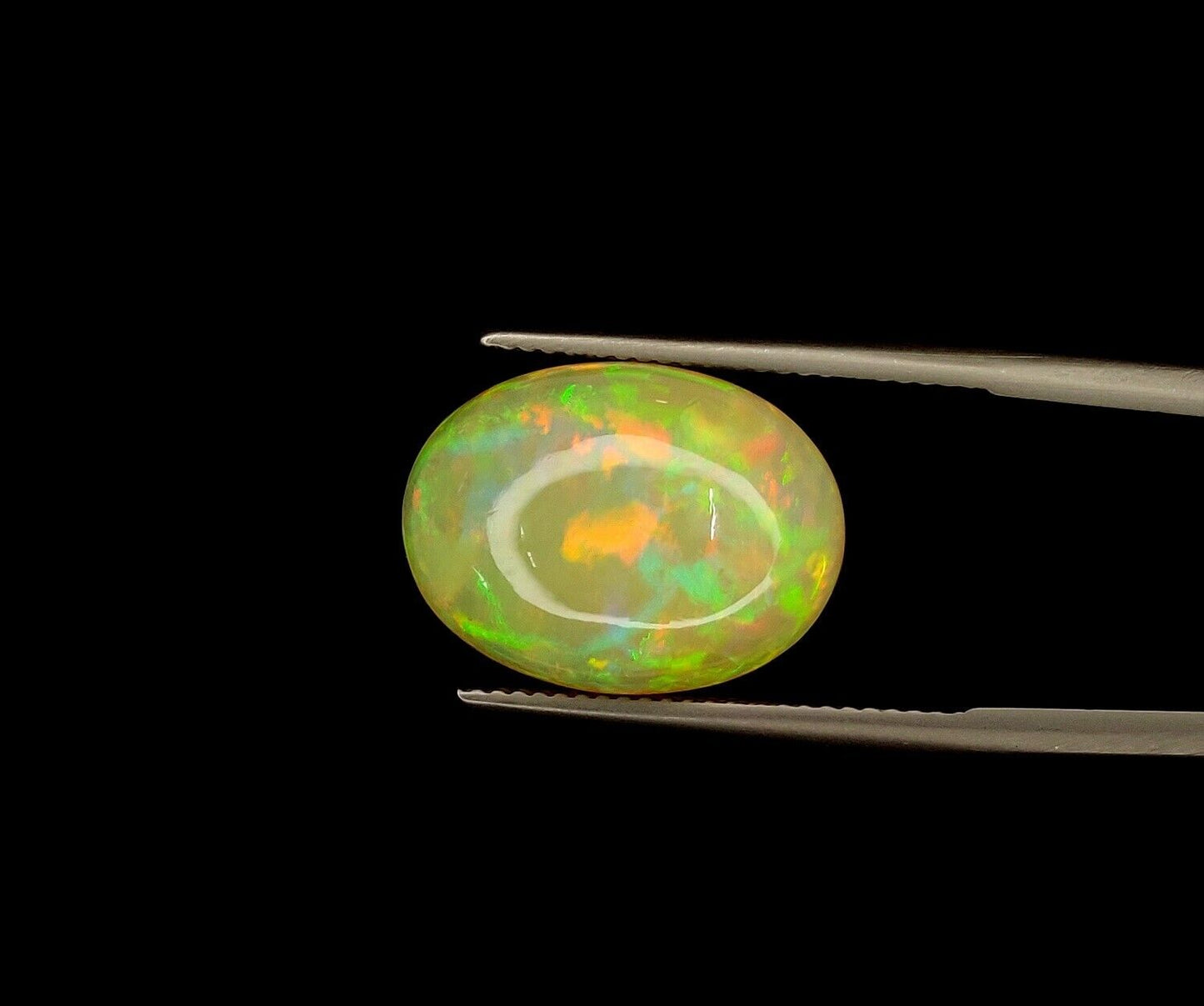 Natural Ethiopian Multi Fire Opal Oval Shape Loose Gemstone For Jewelry Making