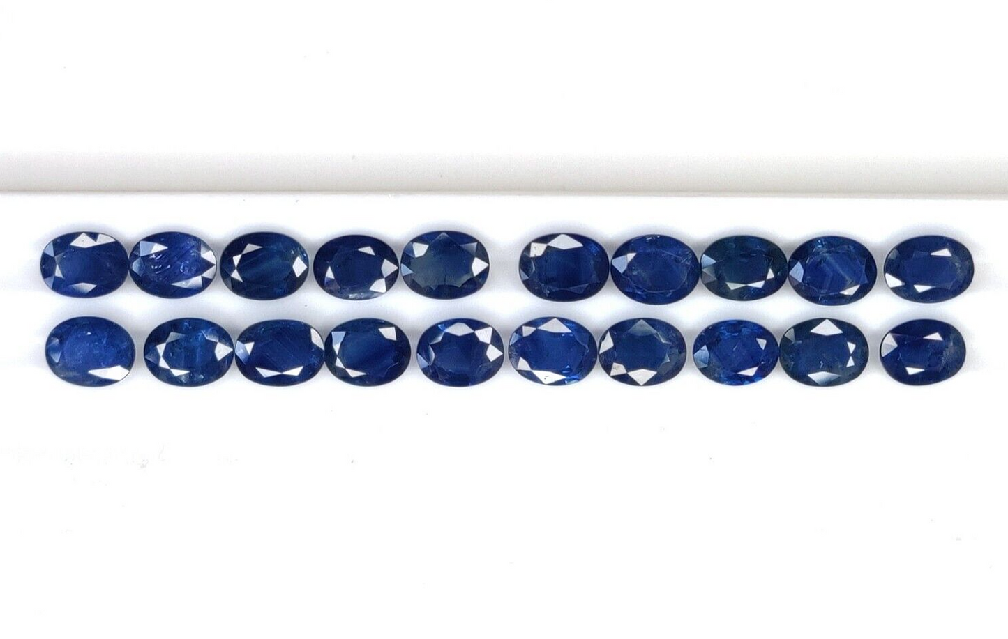 10 Pcs Natural Blue Sapphire 9x7mm Oval Shape Precious Luxury Loose Gemstone