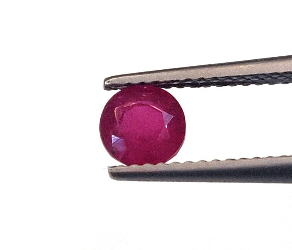 10 Pcs Natural Ruby 5.5mm Round Shape Precious Loose Gemstones For Jewelry