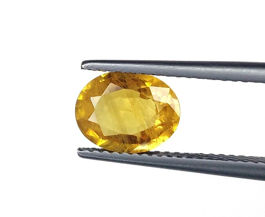 Yellow Sapphire Top Quality Natural 9x7mm Oval Shape Precious Loose Gemstone