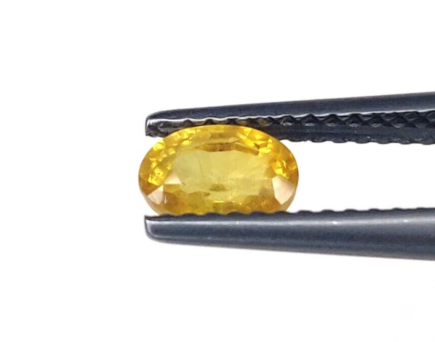 Top Quality Natural Yellow Sapphire 6x4mm Oval Shape Precious Loose Gemstone