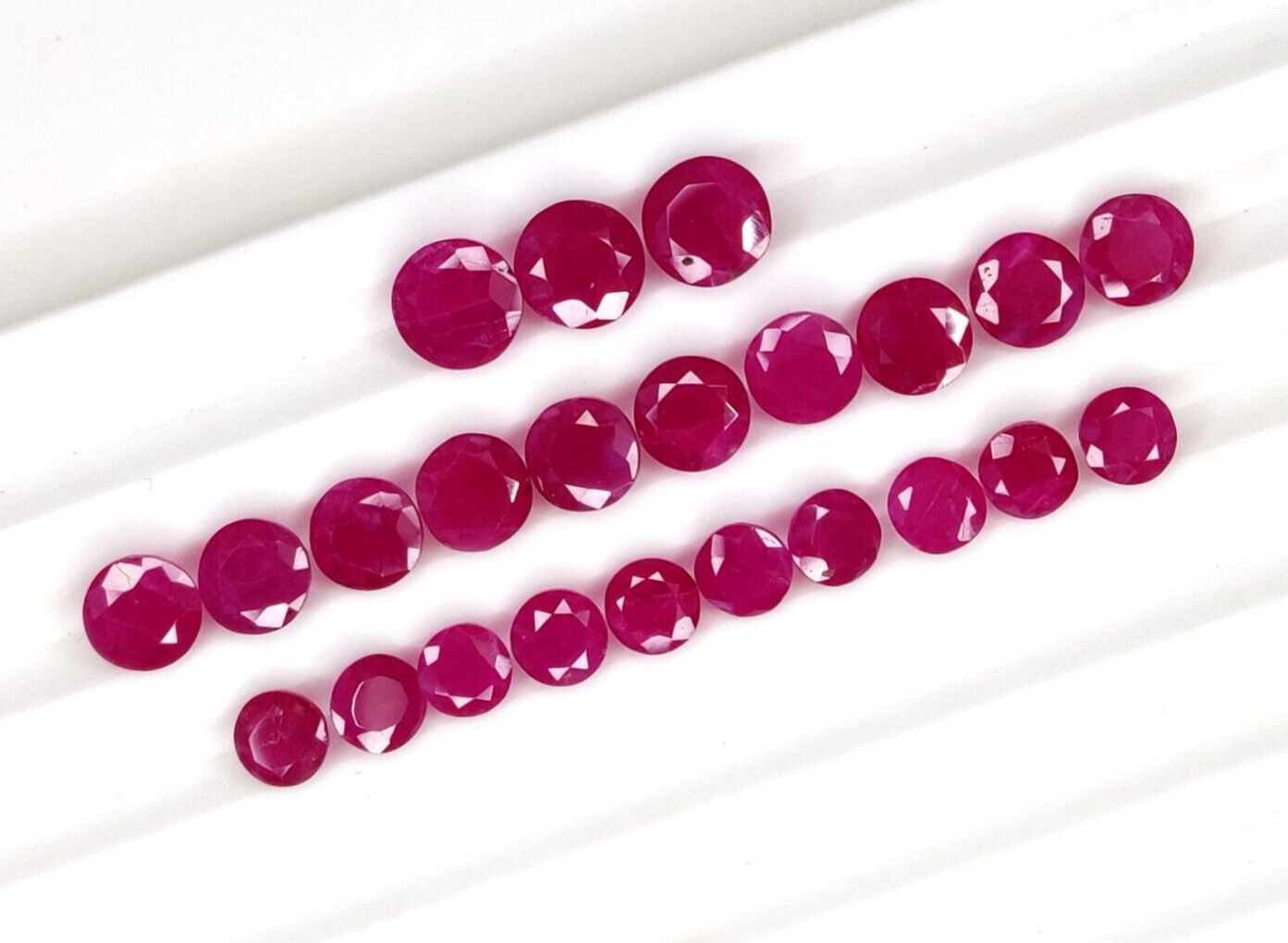 7mm Natural Ruby Round Shape Precious Loose Gemstone | Certified Loose Gemstone