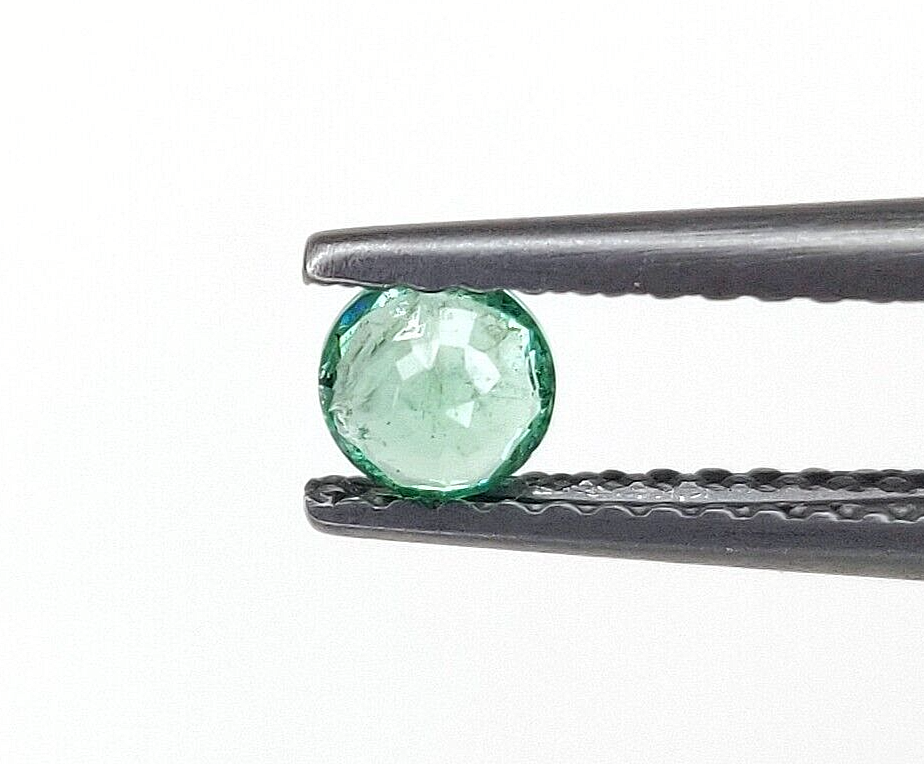 10 Pcs Natural Zambian Emerald 4mm Round Loose Precious Certified Gemstones