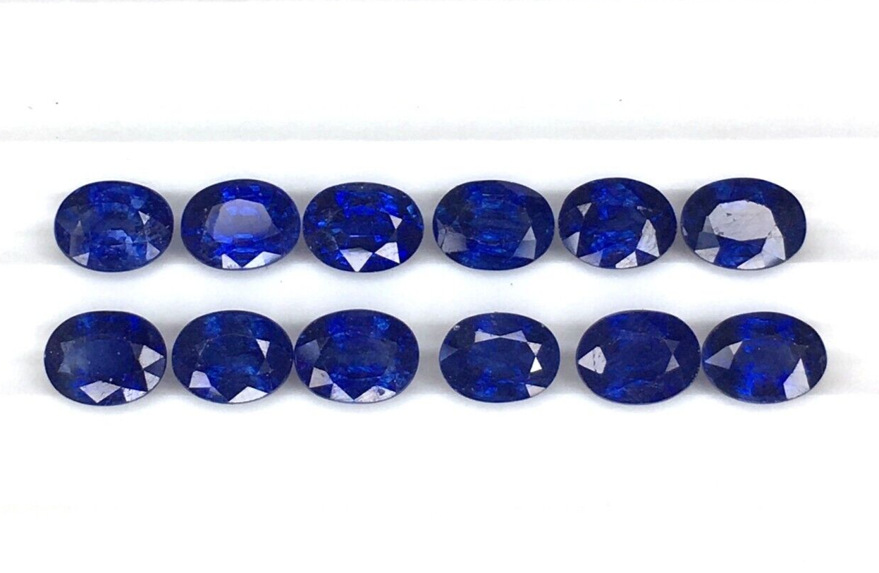 Natural Blue Sapphire 8x6mm Oval Shape Loose Gemstones Precious Certified Stones