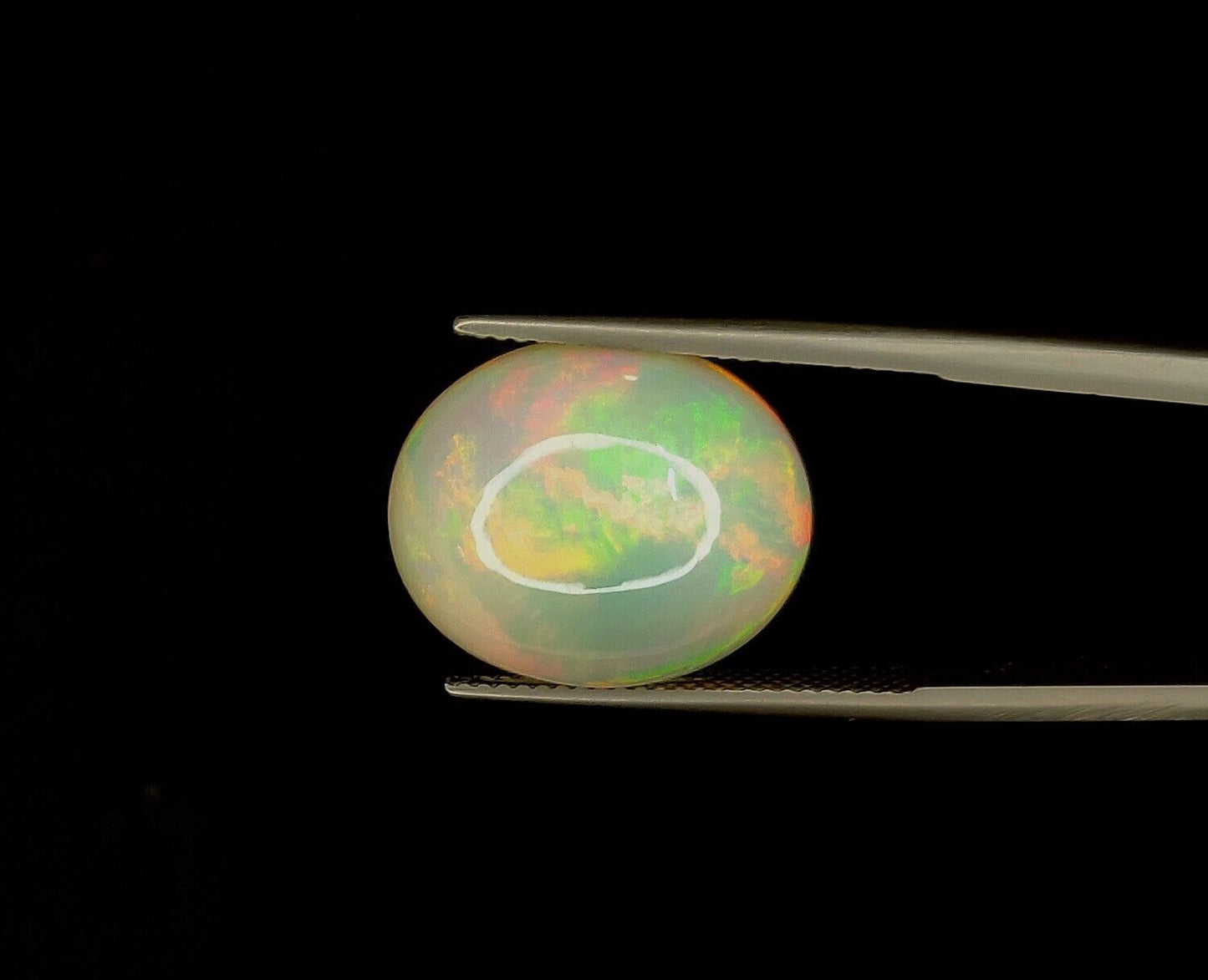 Natural Ethiopian Multi Fire Opal Oval Shape Loose Gemstone For Jewelry Making