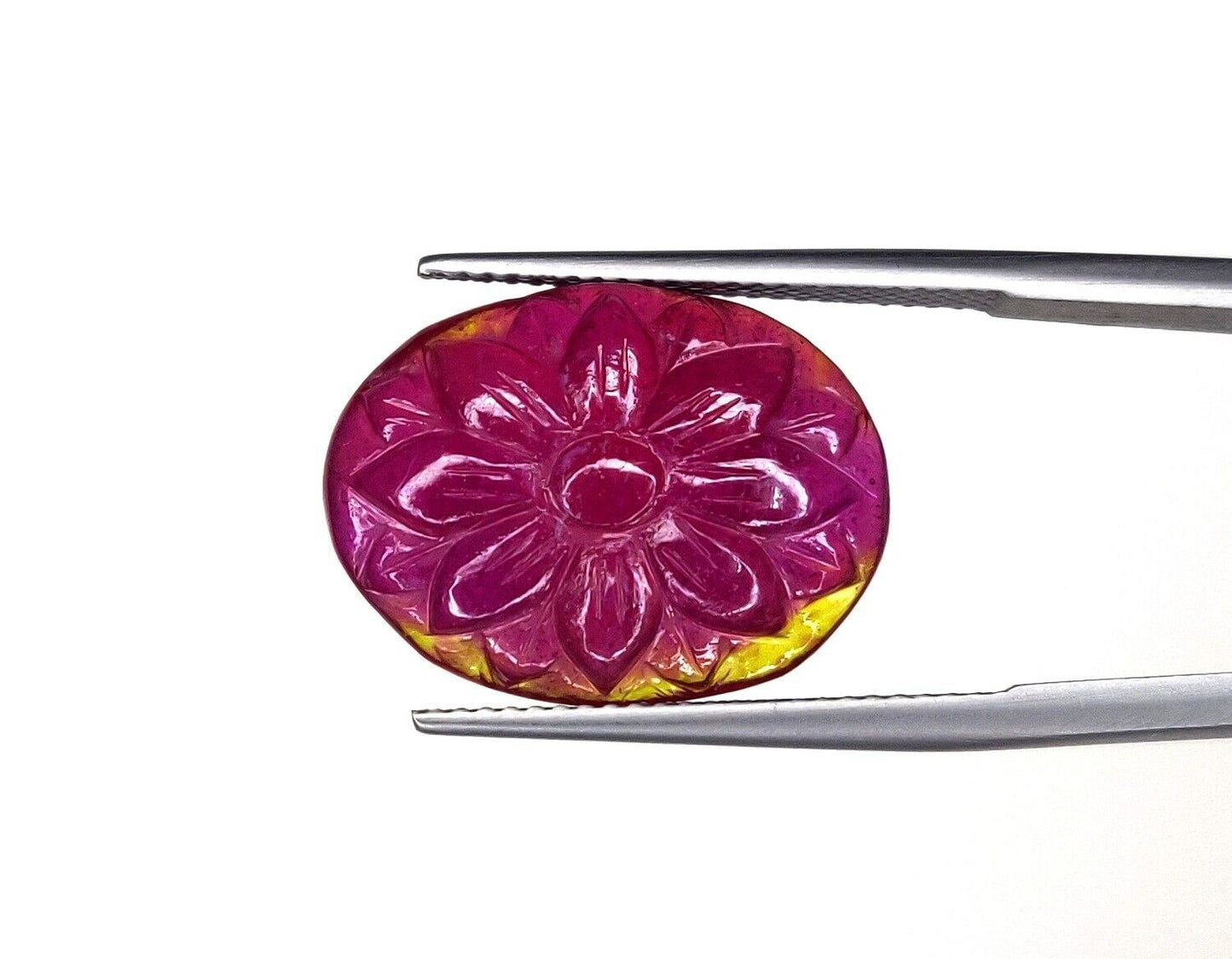 Natural Ruby Oval Pear Heart Fancy Hand Carved Flower Loose Gemstone Cabochons
