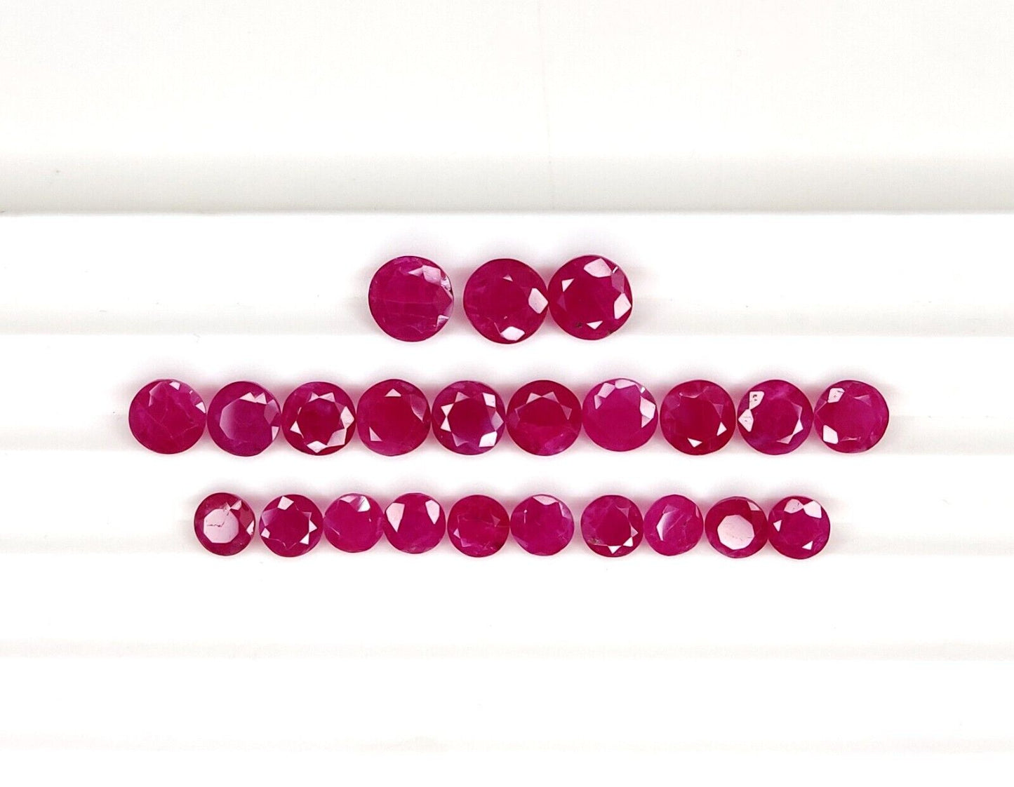 6mm Natural Ruby Round Shape Precious Loose Gemstone | Certified Loose Gemstone