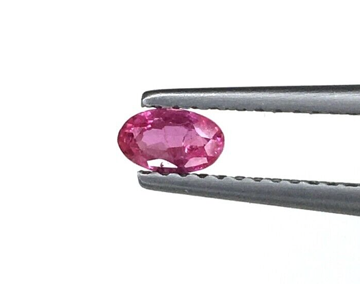 4Pcs Natural Mozambique Ruby 5x3mm Oval Precious Loose Gemstone For Jewelry Gift