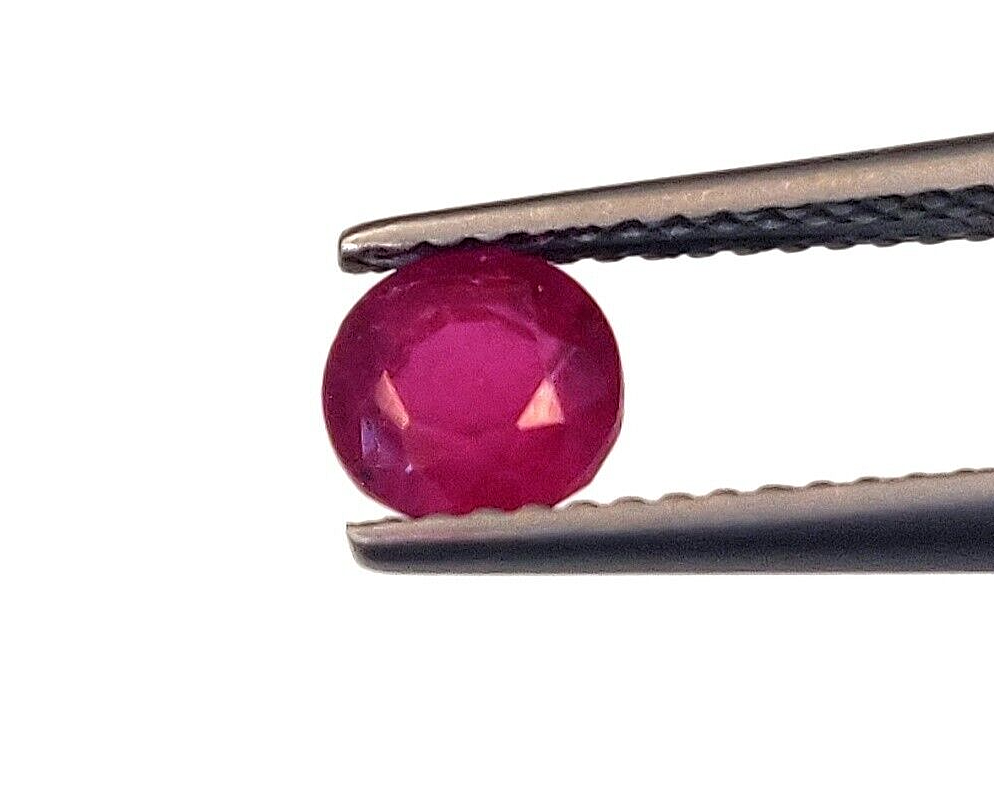 10 Pcs Natural Ruby 5.5mm Round Shape Precious Loose Gemstones For Jewelry