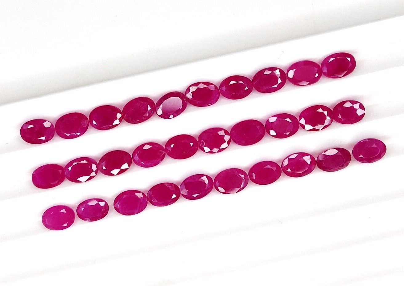 7x5mm Natural Ruby Oval Shape Precious Loose Gemstone | Certified Loose Gemstone