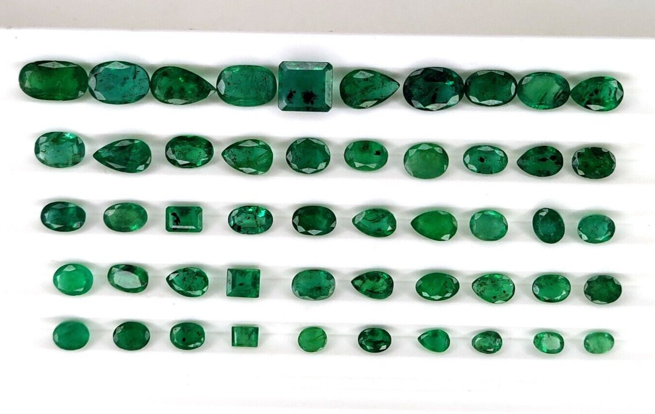 Certified Natural Emerald Mix Precious Loose Gemstones | 82.33cts