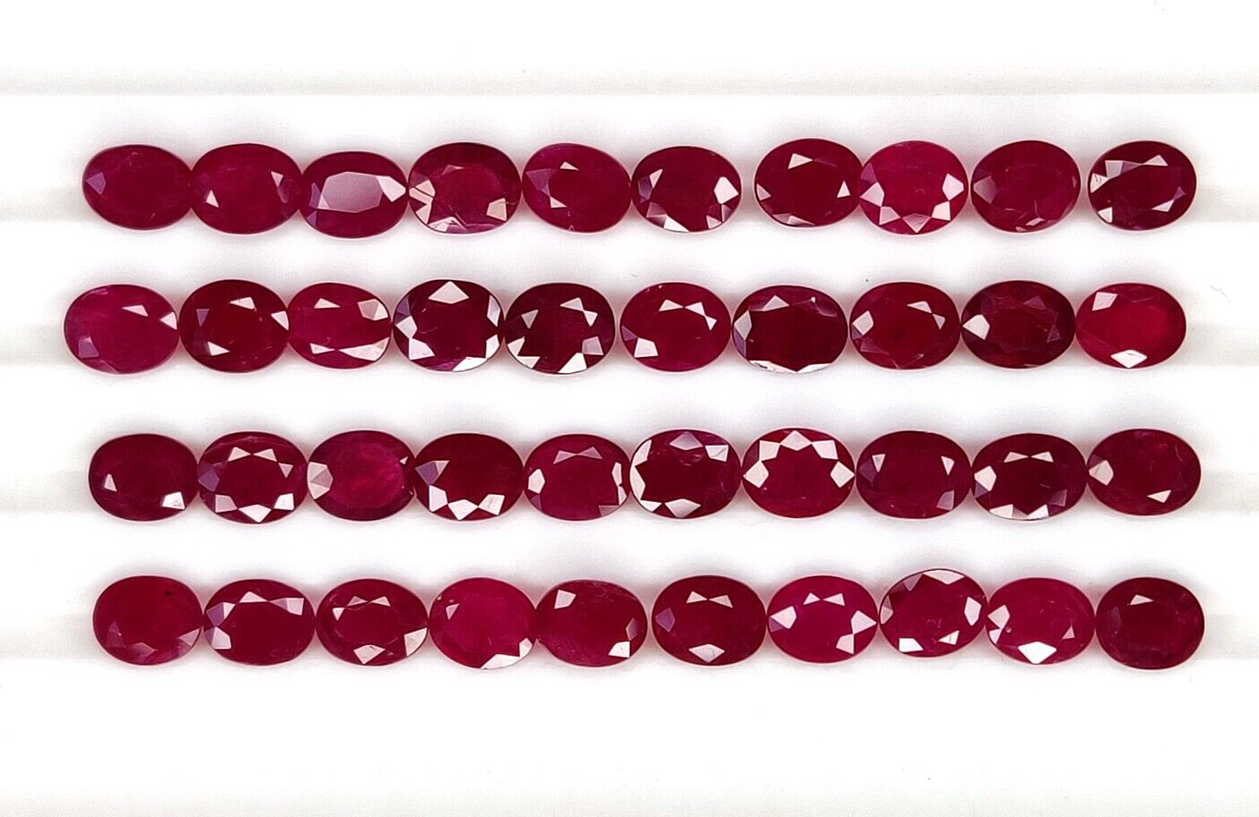 1 Pc Natural Red Ruby Oval Shape 5x4mm Loose Certified Precious Gemstone