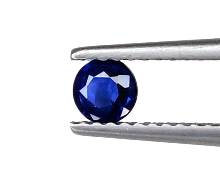 Natural Blue Sapphire 5mm Round Precious Loose Gemstone For Gift Jewelry Making