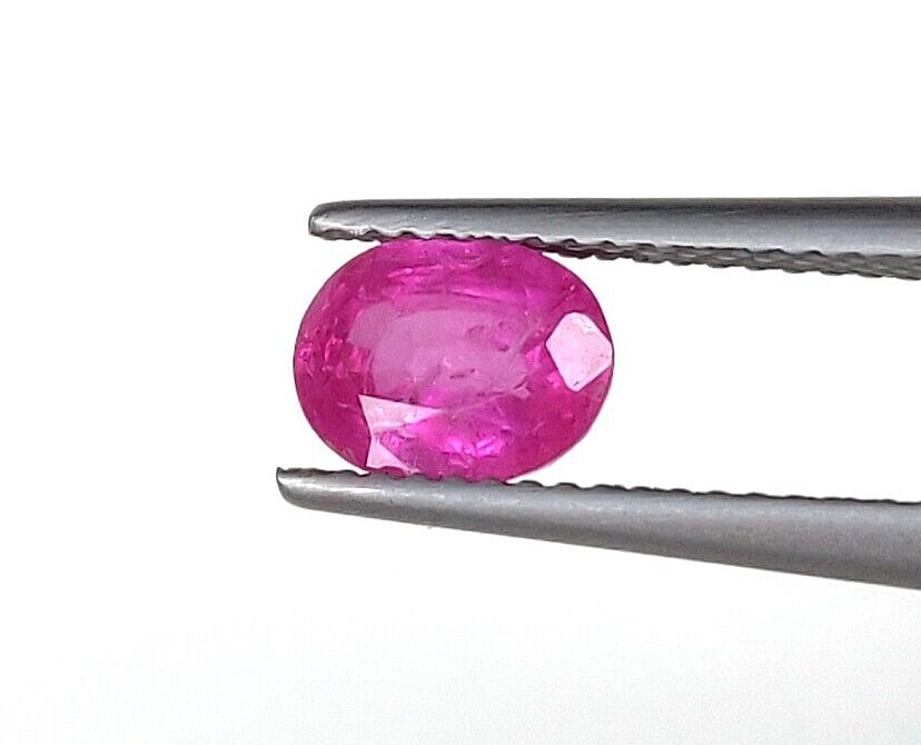 2 Pcs Natural Pink Sapphire 8x6mm Oval Precious Loose Gemstone For Jewelry Gifts
