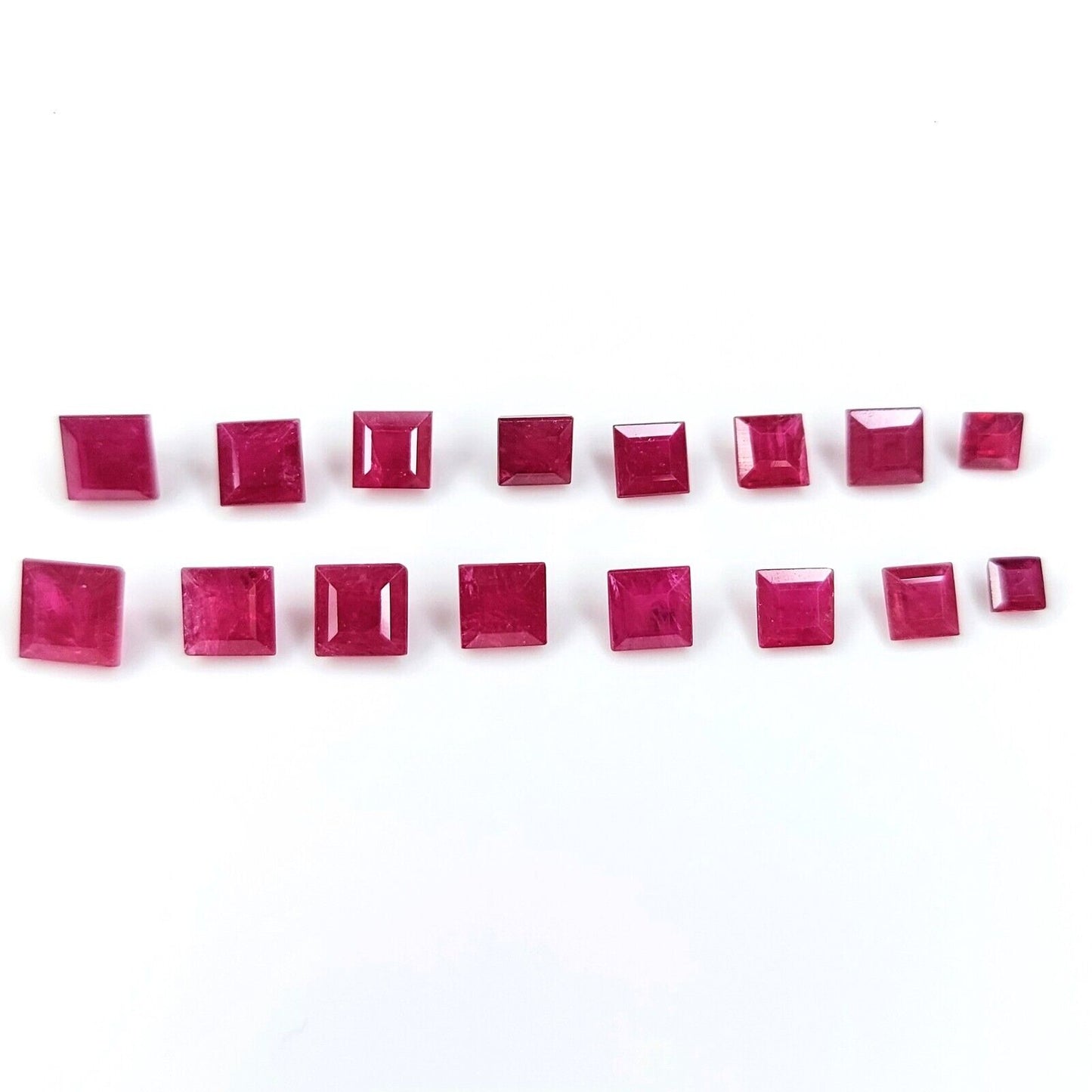 6mm Natural Ruby Square Shape Precious Loose Gemstone | Certified Loose Gemstone