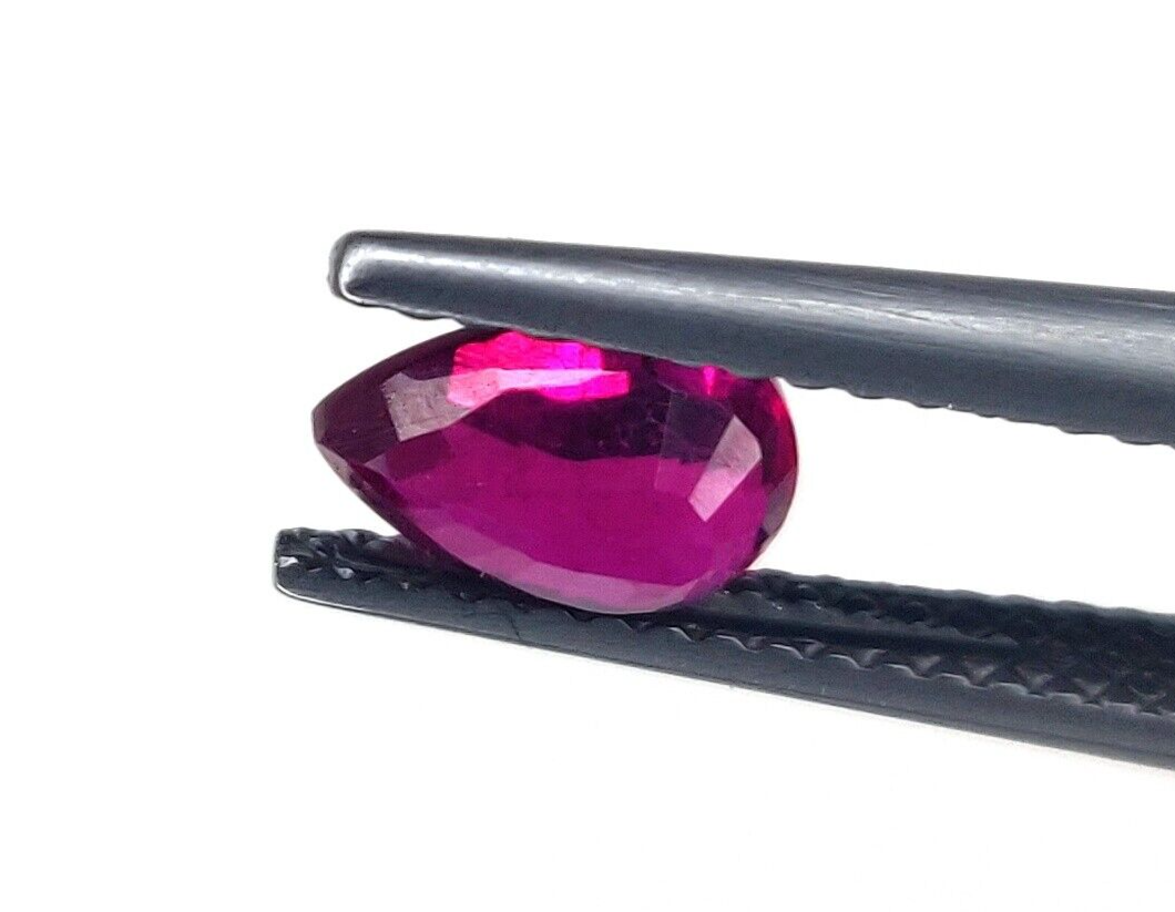 1 Pc Natural Ruby Top Quality 7x5mm Pear Shape Precious Loose Jewelry Gemstones