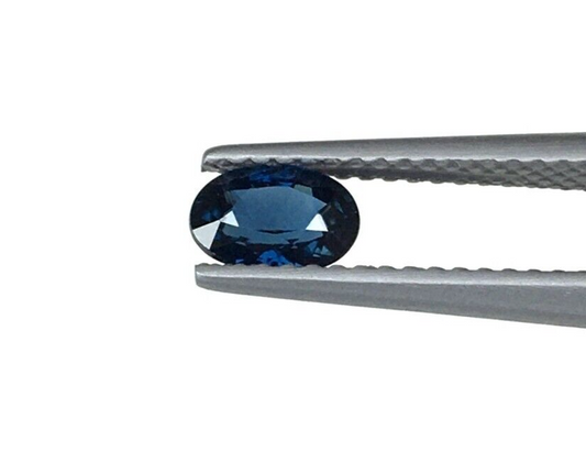 2 Pcs Natural Blue Sapphire 6x4mm Oval Loose Gemstone For Jewelry Making Gifts