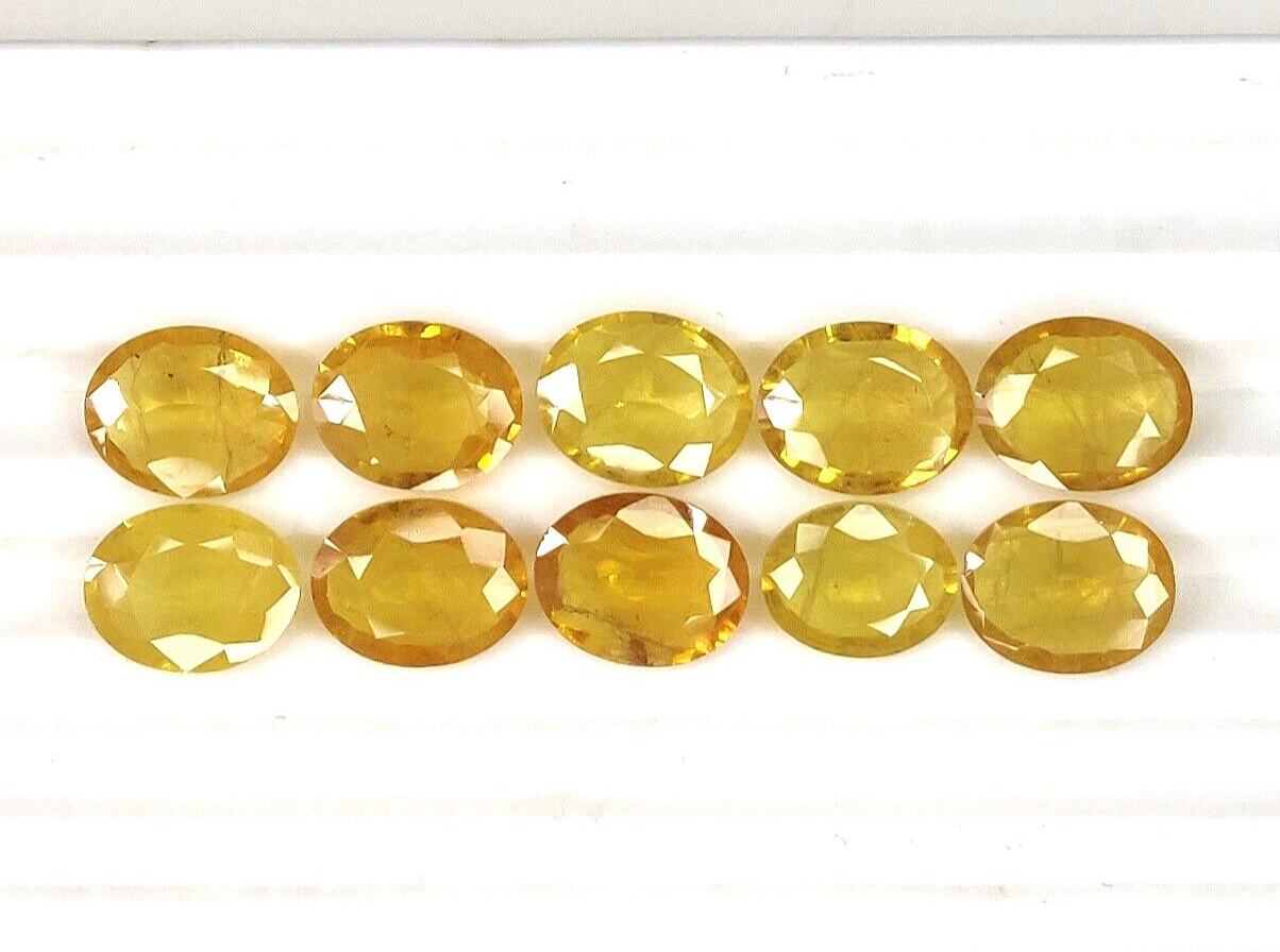 Yellow Sapphire Natural Top Quality 10x8mm Oval Shape Precious Loose Gemstone