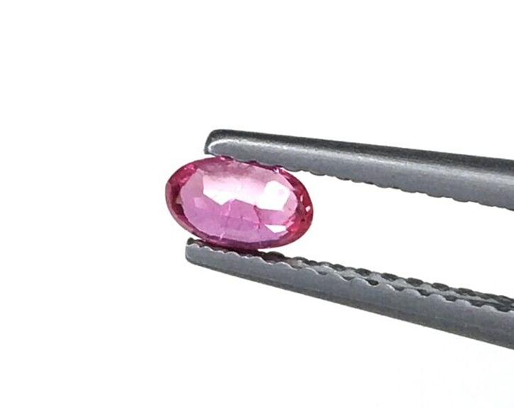 4Pcs Natural Mozambique Ruby 5x3mm Oval Precious Loose Gemstone For Jewelry Gift
