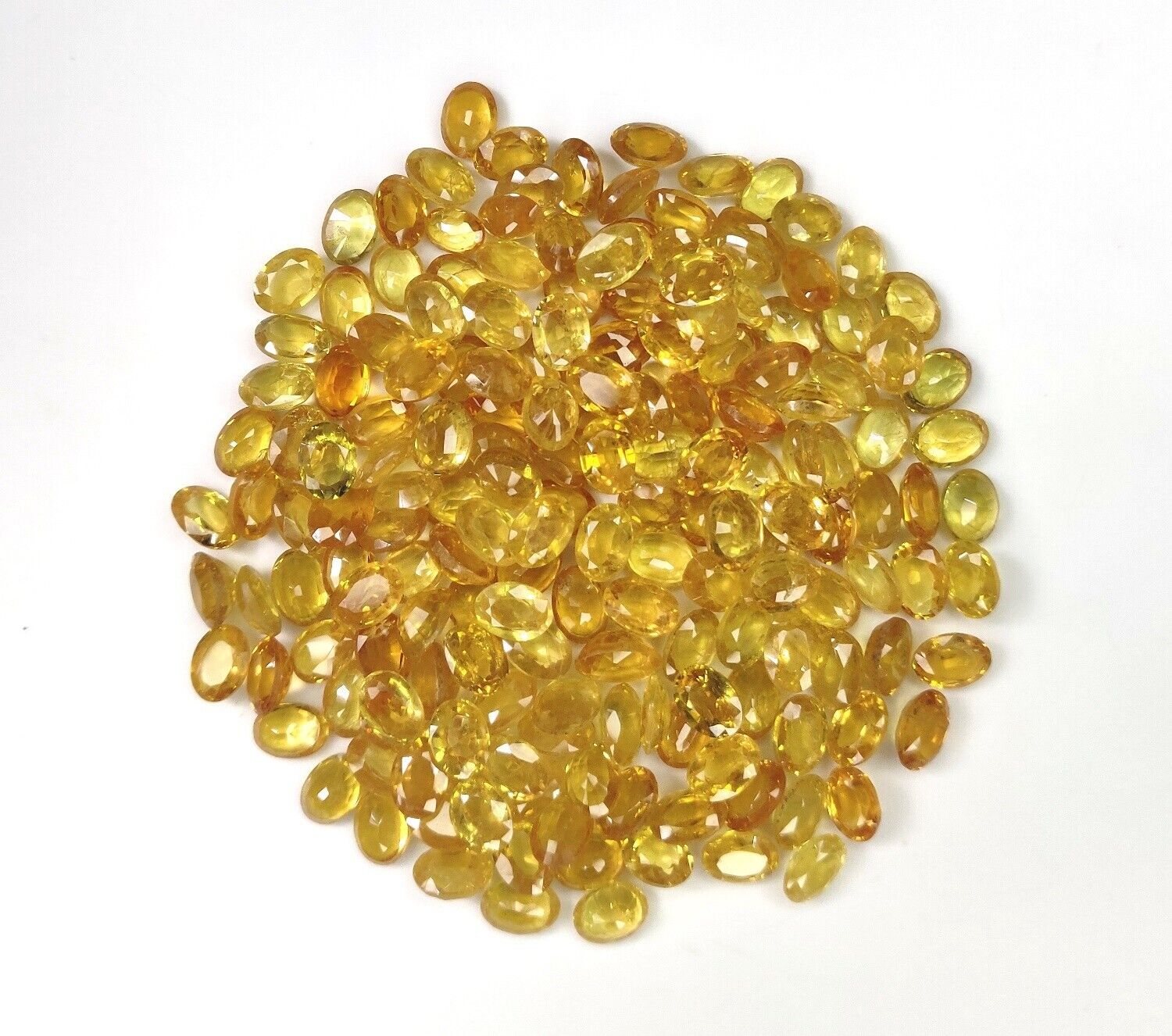 Top Quality Natural Yellow Sapphire 7x5mm Oval Shape Precious