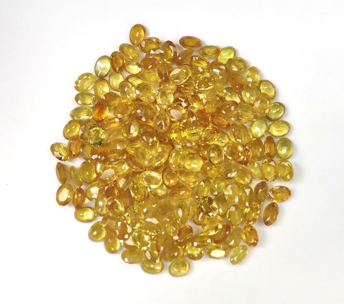 Top Quality Natural Yellow Sapphire 7x5mm Oval Shape Precious Loose Gemstone