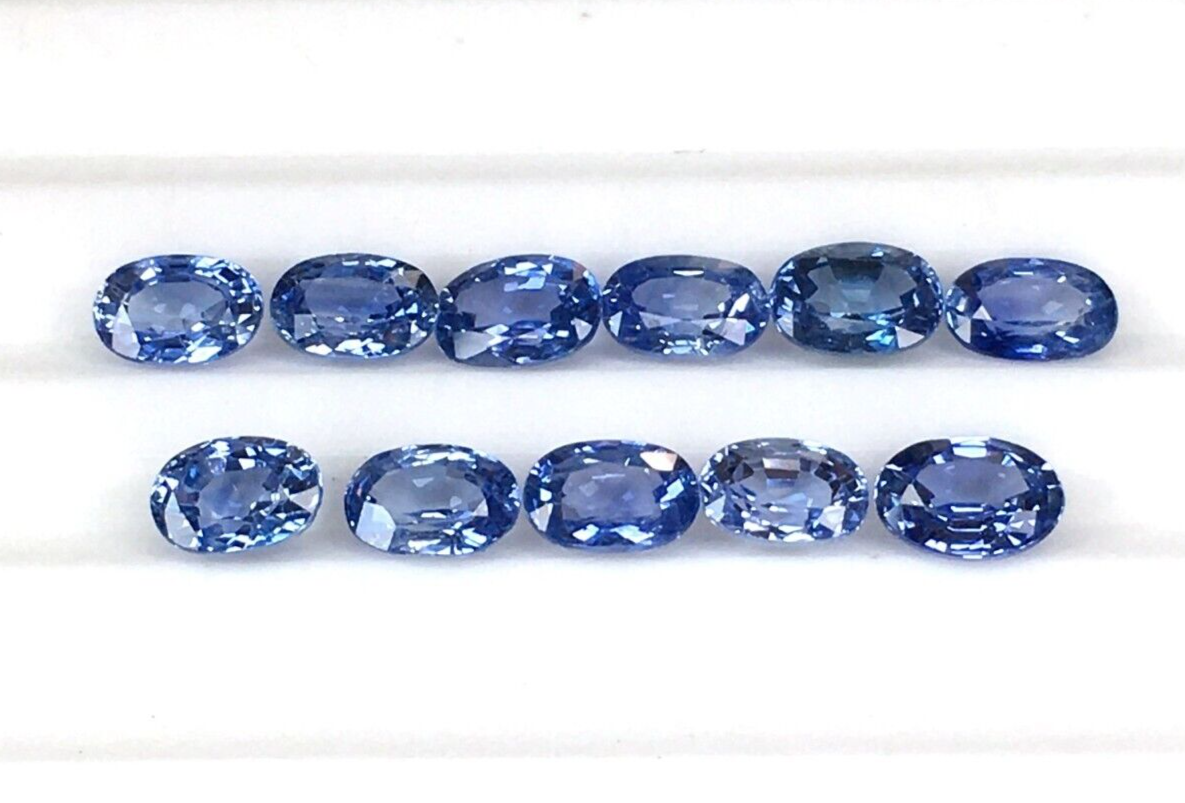 1 Pc Sri Lanka Ceylon Natural Blue Sapphire 6x4mm Oval Top Quality Gemstones