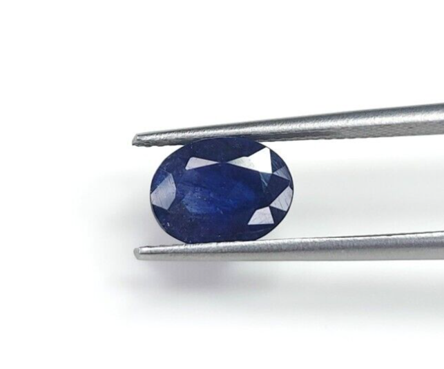 Natural Blue Sapphire 10x8mm Oval Shape Certified Precious Loose Gemstone