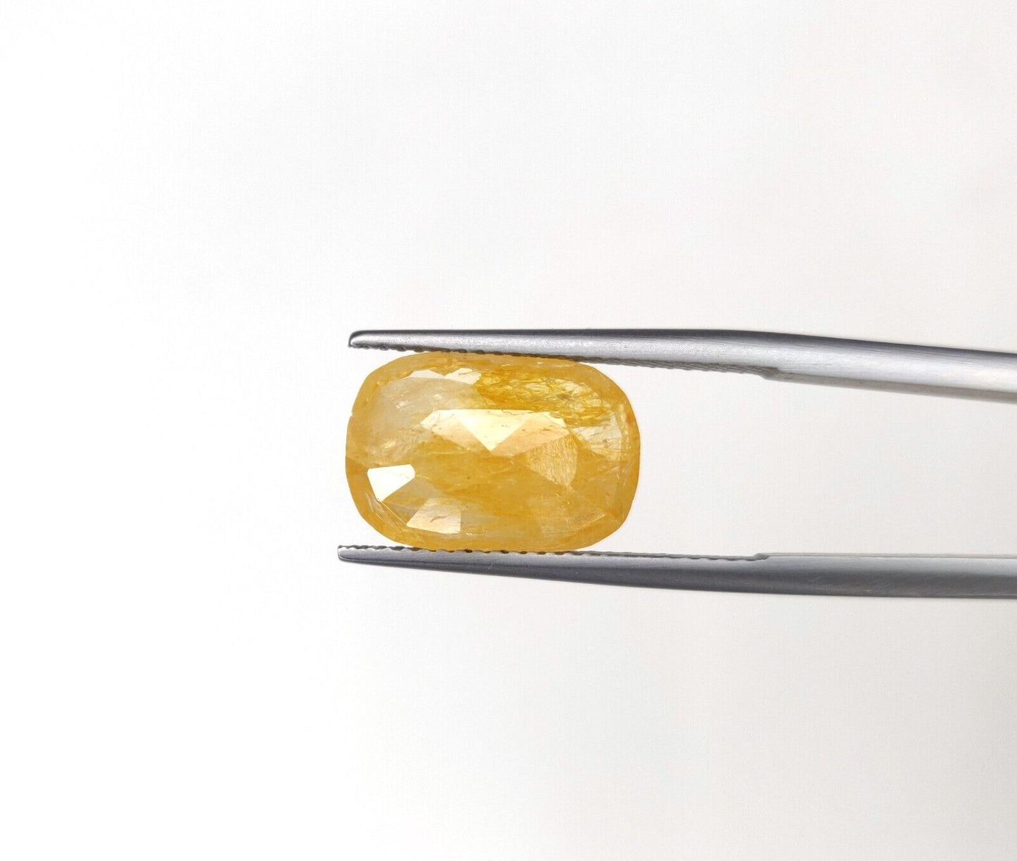 Natural Untreated Yellow Sapphire 6.72cts Cushion Shape Precious Loose Gemstone