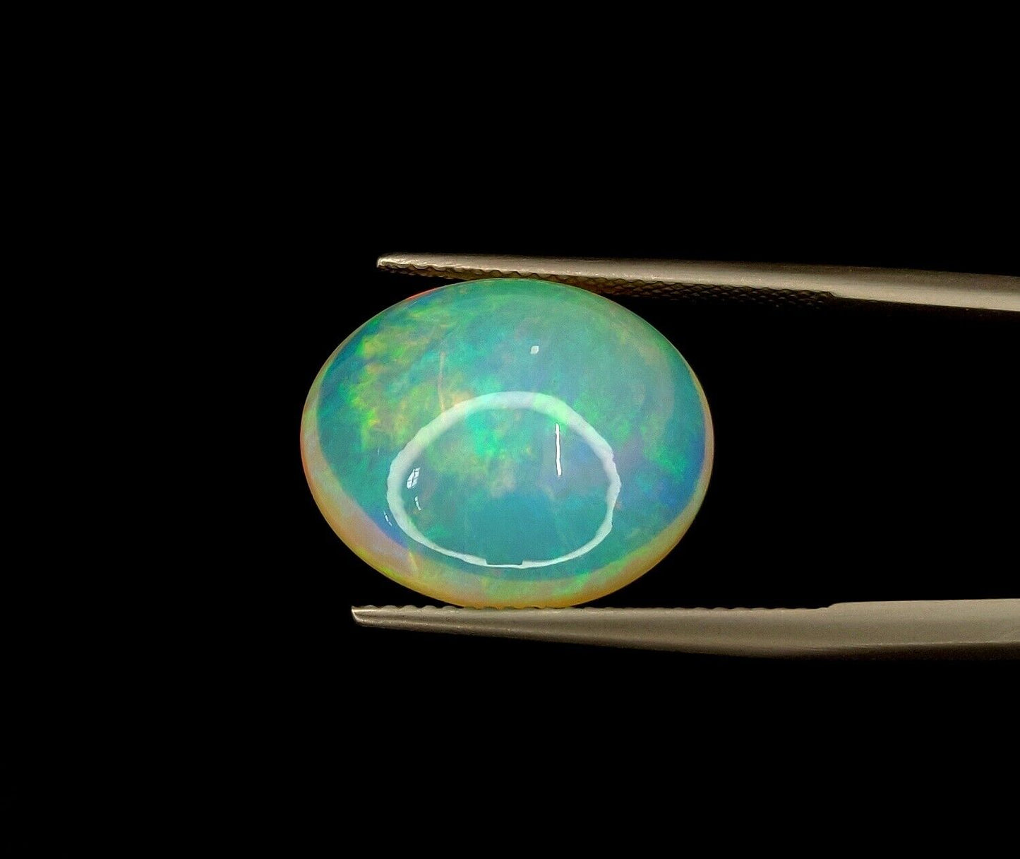 Natural Ethiopian Multi Fire Opal Oval Shape Loose Gemstone For Jewelry Making