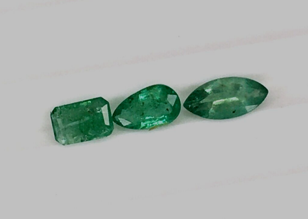 Certified Natural Emerald Mix Size Shape Precious Loose Gemstone | 1.70cts