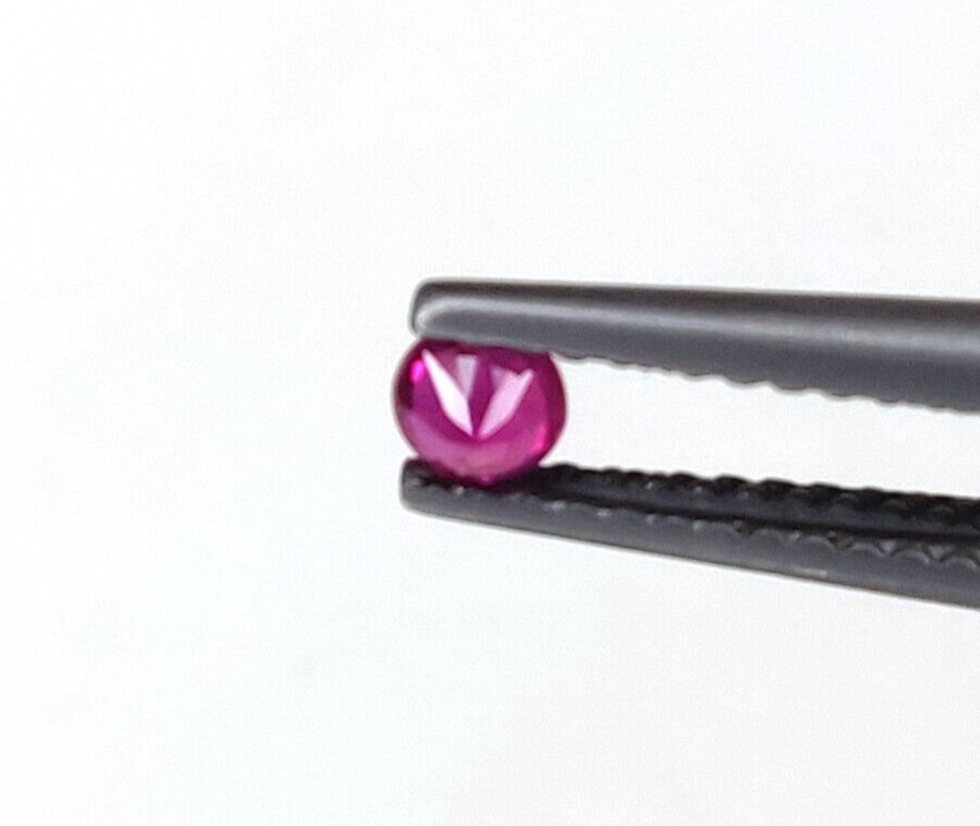 Natural Burma Ruby Round Cut 3 mm Lot 15 Pcs Calibrated Loose Gemstones
