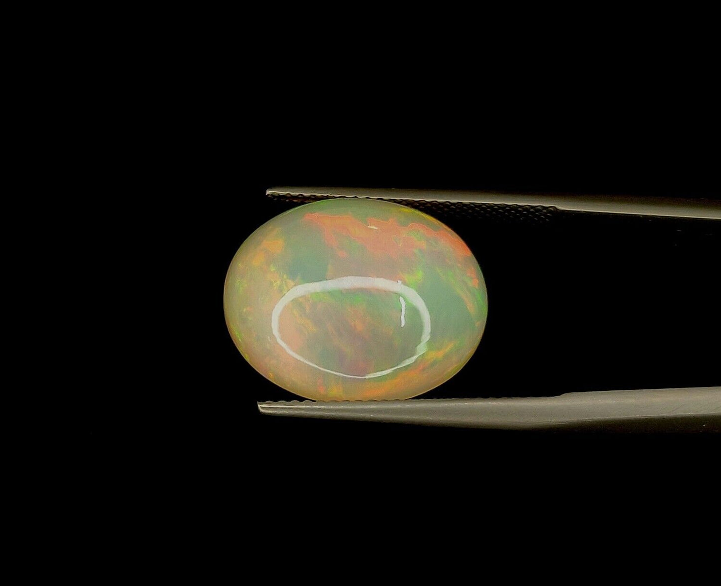 Natural Ethiopian Multi Fire Opal Oval Shape Loose Gemstone For Jewelry Making