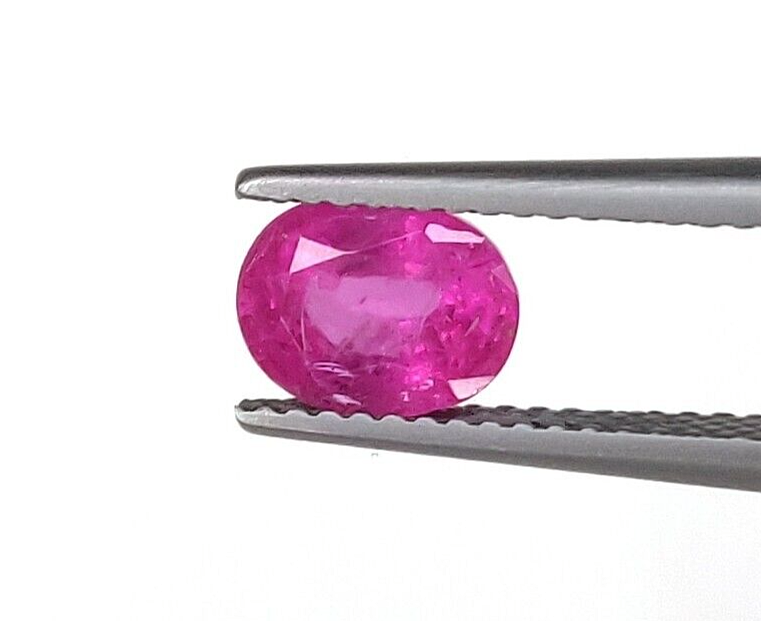 2 Pcs Natural Pink Sapphire 8x6mm Oval Precious Loose Gemstone For Jewelry Gifts