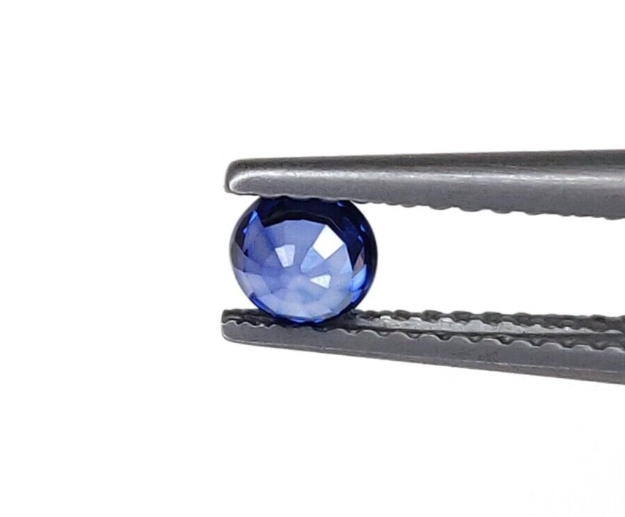 Natural Blue Sapphire 3mm Round Precious Loose Gemstone For Gift Jewelry Making