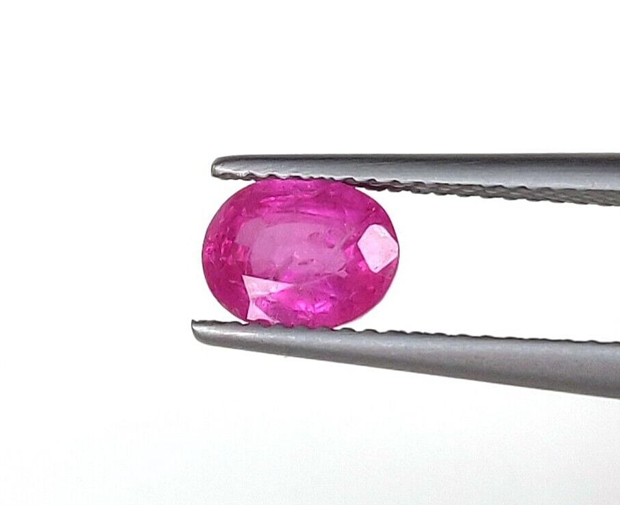 2 Pcs Natural Pink Sapphire 6x4mm Oval Precious Loose Gemstone For Jewelry Gifts