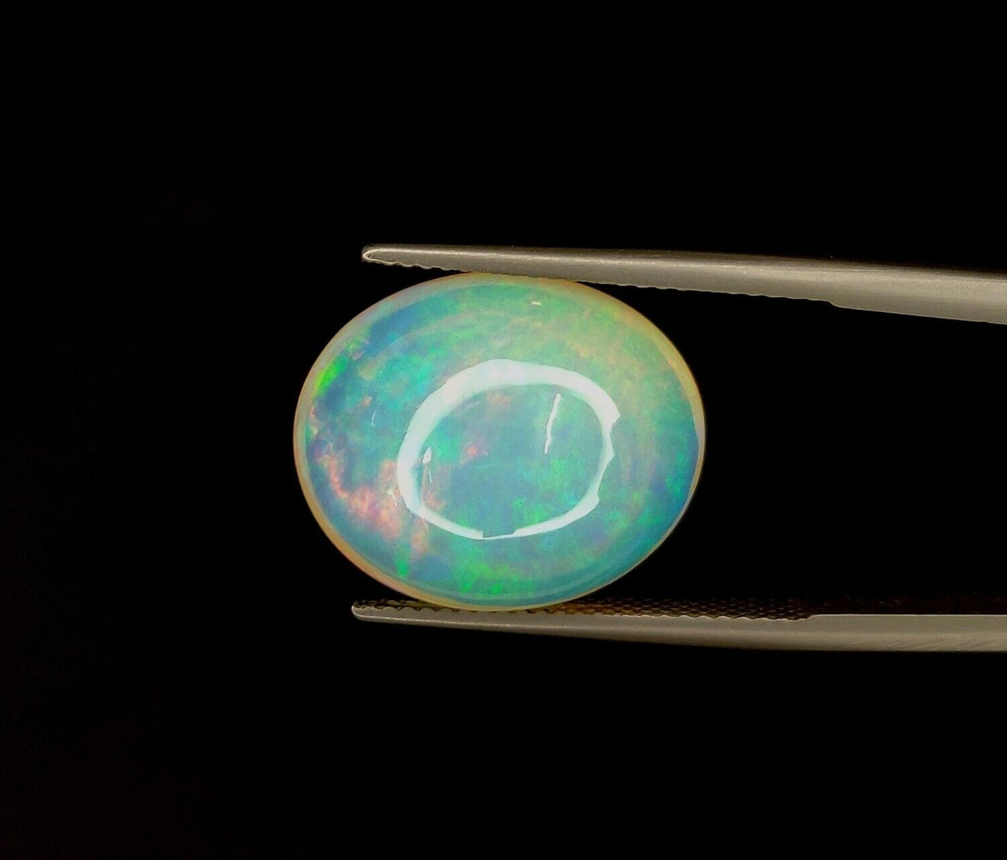 Natural Ethiopian Multi Fire Opal Oval Shape Loose Gemstone For Jewelry Making