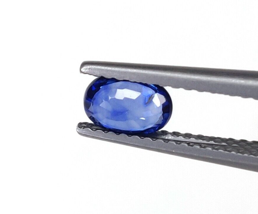 2 Pcs Natural Blue Sapphire 6x4mm Oval Shape Precious Loose Gemstones