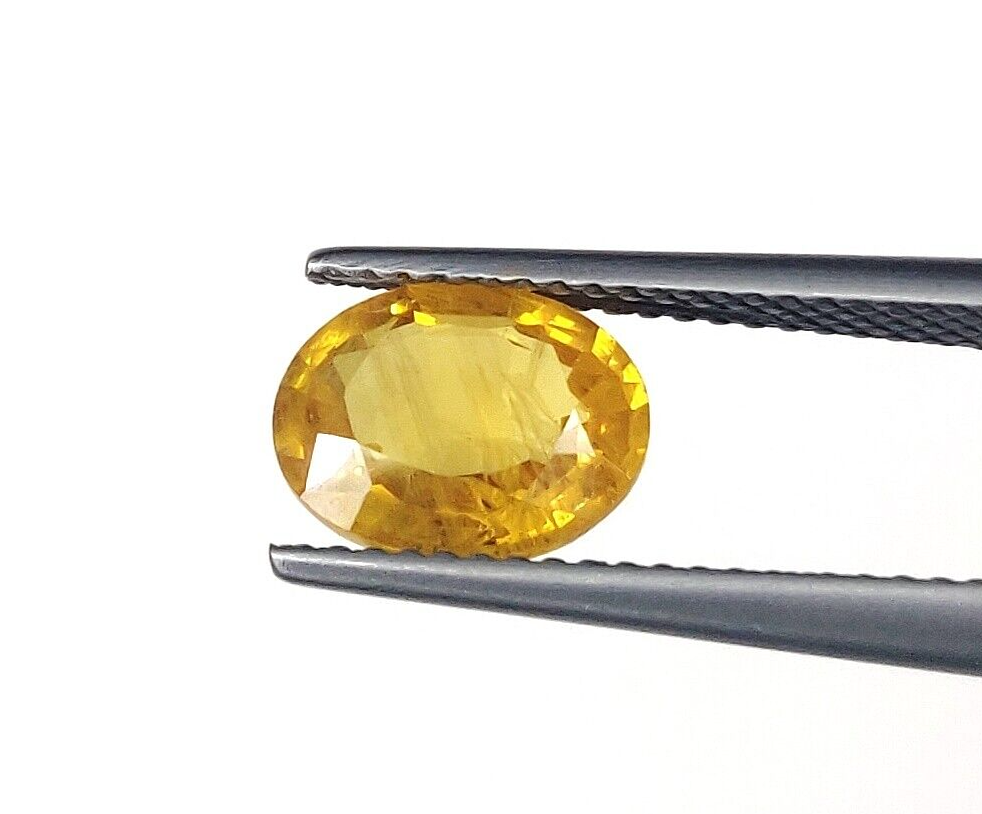 Yellow Sapphire Top Quality Natural 9x7mm Oval Shape Precious Loose Gemstone