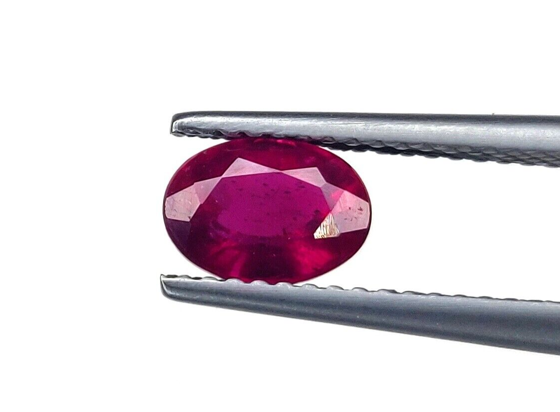 1 Pc Natural Ruby Top Quality 7x5mm Oval Shape Precious Loose Jewelry Gemstones