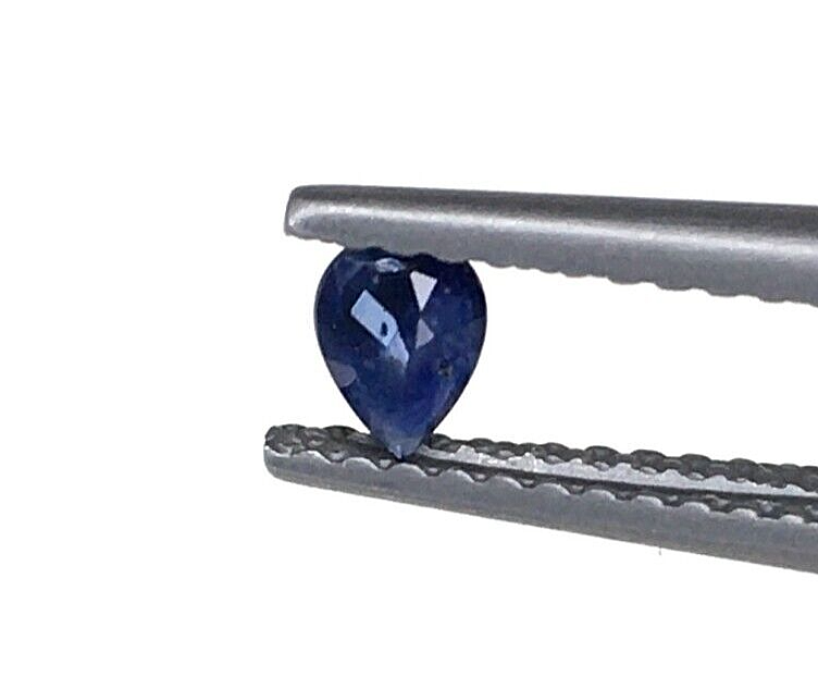 10 Pcs Natural Blue Sapphire 4x3mm Pear Shape Precious Loose Certified Gemstones